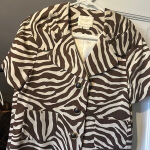 Kate Spade Zebra Print Jacket